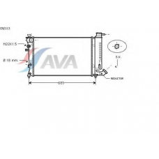 CN2113 AVA Радиатор, охлаждение двигателя