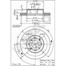 BS 7957 BRECO Тормозной диск