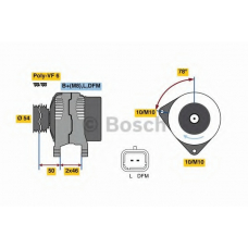 0 986 080 190 BOSCH Генератор