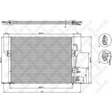 10-45010-SX STELLOX Конденсатор, кондиционер