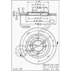 08.2467.20 BREMBO Тормозной диск