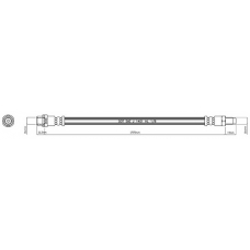 VBJ194 MOTAQUIP Тормозной шланг