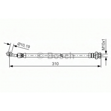 1 987 481 417 BOSCH Тормозной шланг