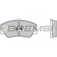 BP2316 BREMSI Комплект тормозных колодок, дисковый тормоз