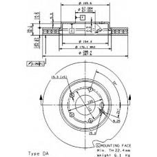 BS 8498 BRECO Тормозной диск