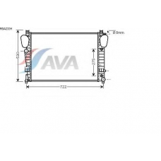 MSA2334 AVA Радиатор, охлаждение двигателя