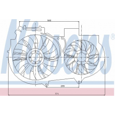 85246 NISSENS Вентилятор, охлаждение двигателя
