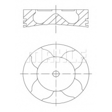 083 17 01 MAHLE Поршень