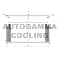 105026 AUTOGAMMA Конденсатор, кондиционер