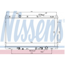 68106 NISSENS Радиатор, охлаждение двигателя