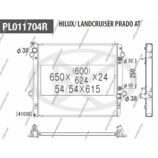 T156A147 NPS Радиатор, охлаждение двигателя