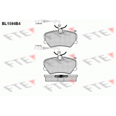 BL1594B4 FTE Комплект тормозных колодок, дисковый тормоз