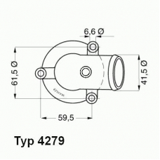 4279.87D WAHLER Термостат, охлаждающая жидкость