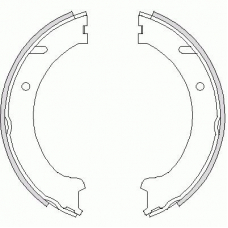 4741.00 ROADHOUSE Комплект тормозных колодок, стояночная тормозная с