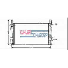 0300741 KUHLER SCHNEIDER Радиатор, охлаждение двигател