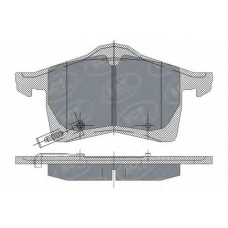 SP 243 SCT Комплект тормозных колодок, дисковый тормоз