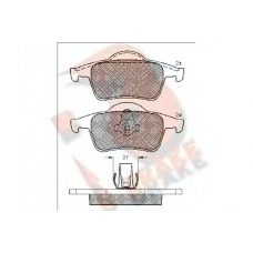 RB1298 R BRAKE Комплект тормозных колодок, дисковый тормоз