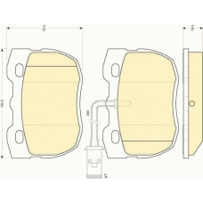 6110936 GIRLING Комплект тормозных колодок, дисковый тормоз