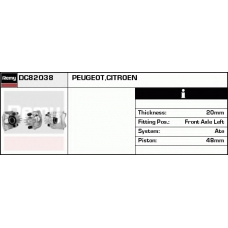 DC82038 DELCO REMY Тормозной суппорт