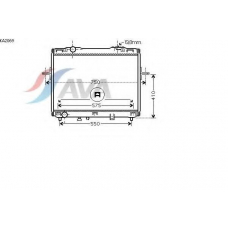 KA2069 AVA Радиатор, охлаждение двигателя
