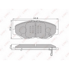 BD-3404 LYNX Тормозные колодки дисковые