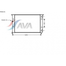 VWA2116 AVA Радиатор, охлаждение двигателя