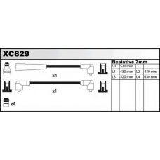 XC829 QUINTON HAZELL Ккомплект проводов зажигания