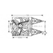 VW7513 Prasco Вентилятор, охлаждение двигателя