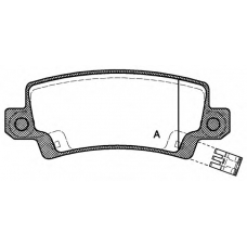 BPA0874.02 OPEN PARTS Комплект тормозных колодок, дисковый тормоз