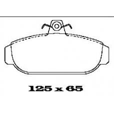 BL1137A1 FTE Комплект тормозных колодок, дисковый тормоз