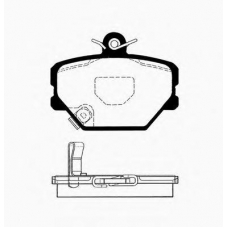 J PA-M00AF JAPANPARTS Комплект тормозных колодок, дисковый тормоз