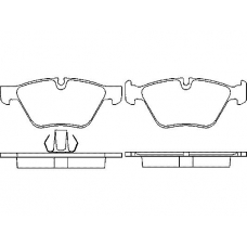 P 06 036 BREMBO Комплект тормозных колодок, дисковый тормоз