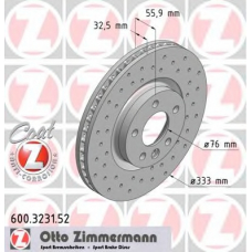 600.3231.52 ZIMMERMANN Тормозной диск