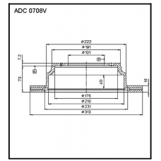 ADC 0708V Allied Nippon Гидравлические цилиндры