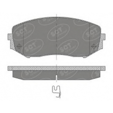 SP 482 PR SCT Комплект тормозных колодок, дисковый тормоз