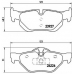 P 06 038 BREMBO Комплект тормозных колодок, дисковый тормоз