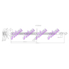 H7284Q Brovex-Nelson Тормозной шланг