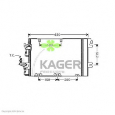 94-5273 KAGER Конденсатор, кондиционер