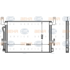 8FC 351 306-521 HELLA Конденсатор, кондиционер