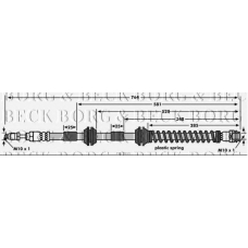 BBH7915 BORG & BECK Тормозной шланг