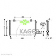 94-6123 KAGER Конденсатор, кондиционер