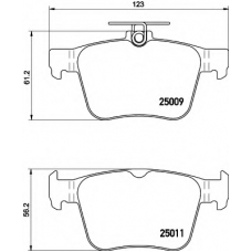 8DB 355 020-261 HELLA Комплект тормозных колодок, дисковый тормоз