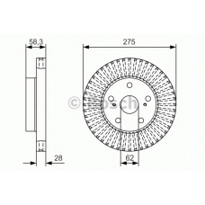 0 986 479 A97 BOSCH Тормозной диск