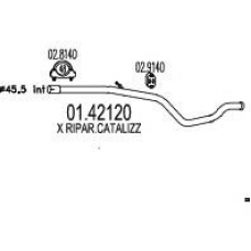 01.42120 MTS Труба выхлопного газа