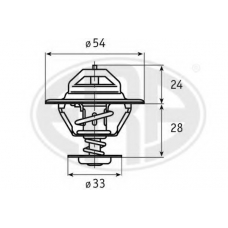 350079 ERA Термостат, охлаждающая жидкость