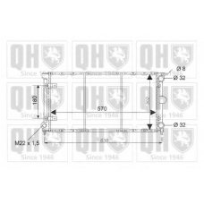 QER1664 QUINTON HAZELL Радиатор, охлаждение двигателя
