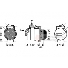 0600K389 VAN WEZEL Компрессор, кондиционер