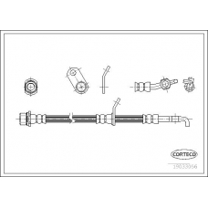 19033056 CORTECO Тормозной шланг