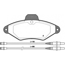 BPA0438.04 OPEN PARTS Комплект тормозных колодок, дисковый тормоз