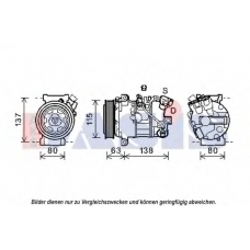 852611N AKS DASIS Компрессор, кондиционер